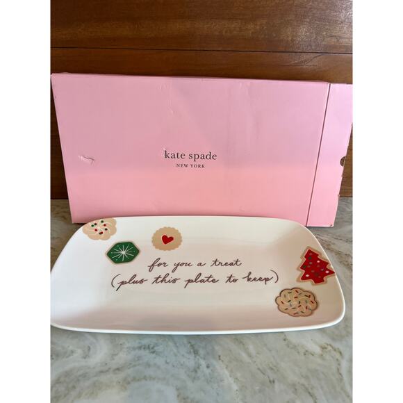 Kate Spade Lenox Holiday Giving Time Cookie Plate - Picture 5 of 8